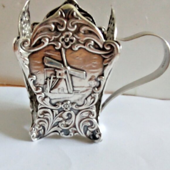 Vintage Silver Plated Dutch Maggi Gero Bottle Holder 1940's Netherlands - Picture 1 of 13